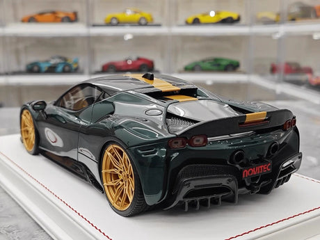[Davis & Giovanni] 1:18 Ferrari 2023 SF90 Spider Novitec groen modelauto Hars