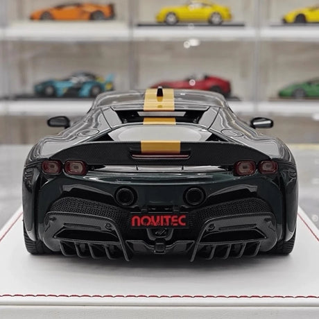 [Davis & Giovanni] 1:18 Ferrari 2023 SF90 Spider Novitec groen modelauto Hars