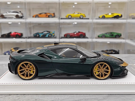 [Davis & Giovanni] 1:18 Ferrari 2023 SF90 Spider Novitec groen modelauto Hars