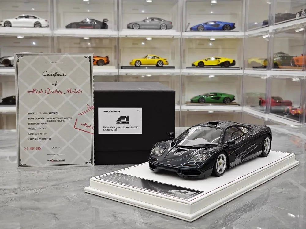 [Davis & Giovanni] 1:18 McLaren 1992 F1 Green Model Car Resin