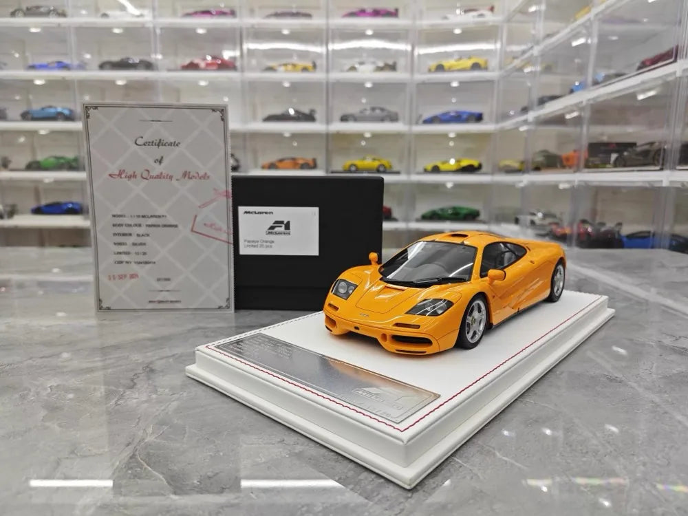 [Davis & Giovanni] 1:18 McLaren 1992 F1 Yellow Model Car Resin