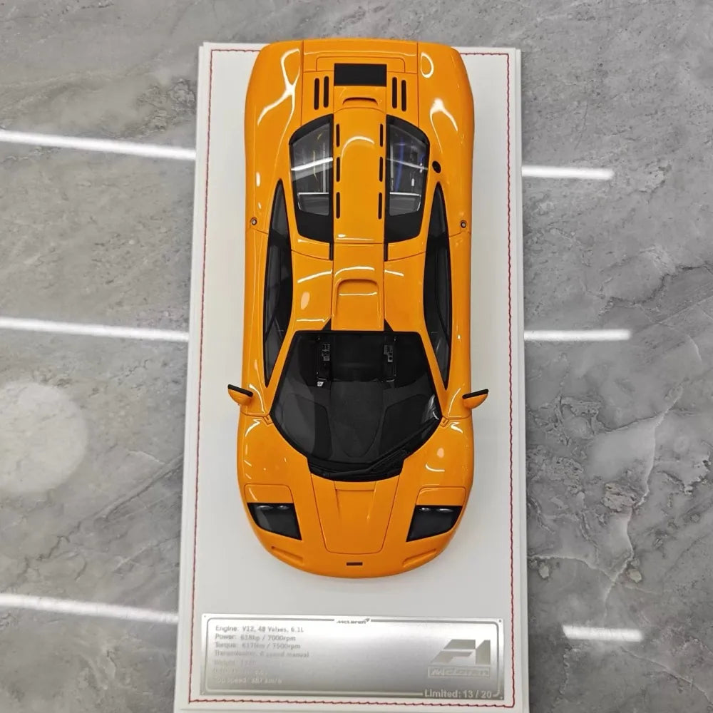 [Davis & Giovanni] 1:18 McLaren 1992 F1 Yellow Model Car Resin