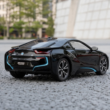 [TOY] 1:22 BMW 2013 I12 i8 Black Model Car Die-Cast