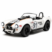 Ford 1965 Shelby Cobra 427 blanc 1:22 – voiture miniature en métal moulé pour exposition