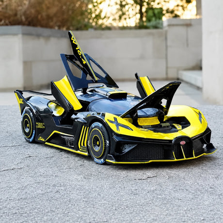 [TOY] 1:24 Bugatti 2021 Bolide Yellow Model Car Die-Cast