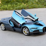 [TOY] 1:24 Bugatti 2024 Tourbillon blu modellino di auto Die-Cast