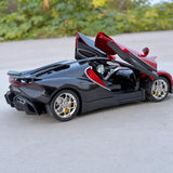 [TOY] 1:24 Bugatti 2024 Tourbillon rosso modellino di auto Die-Cast