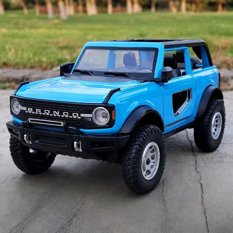 Ford 2021 Bronco أزرق 1:24 – نموذج عرض معدني مصبوب