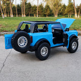 [TOY] 1:24 Ford 2021 Bronco sininen pienoismalli Die-Cast