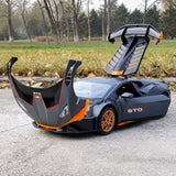 Lamborghini 2023 Huracan STO Gray 1:24 – Diecast Display Model Die-Cast