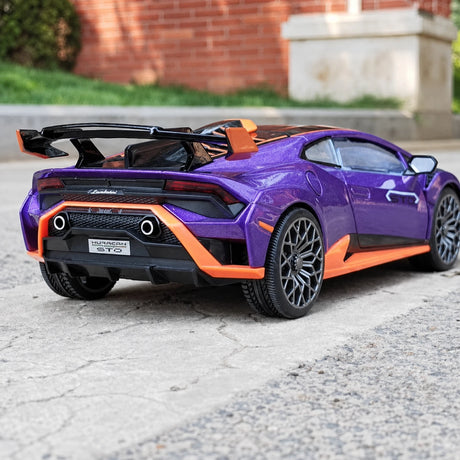 [TOY] 1:24 Lamborghini 2023 Huracan STO Purple Model Car Die-Cast