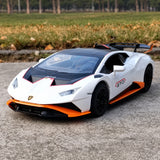 [TOY] 1:24 Lamborghini 2023 Huracan STO White Model Car Die-Cast