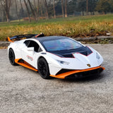 [TOY] 1:24 Lamborghini 2023 Huracan STO White Model Car Die-Cast