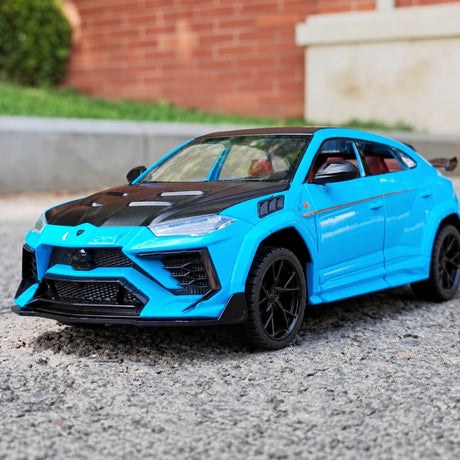 [TOY] 1:24 Lamborghini 2023 Urus Mansory Blue Model Car Die-Cast