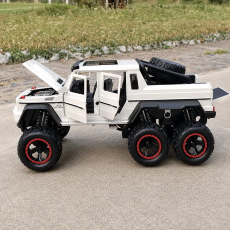 [TOY] 1:24 Mercedes-AMG 2013 G63 6x6 Off Road blanc voiture miniature Die-Cast
