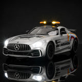 [TOY] 1:24 Mercedes-AMG 2018 GT R Safety Car argent voiture miniature Die-Cast