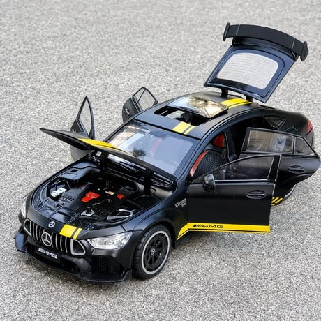 [TOY] 1:24 Mercedes-AMG 2018 GT63 nero modellino di auto Die-Cast