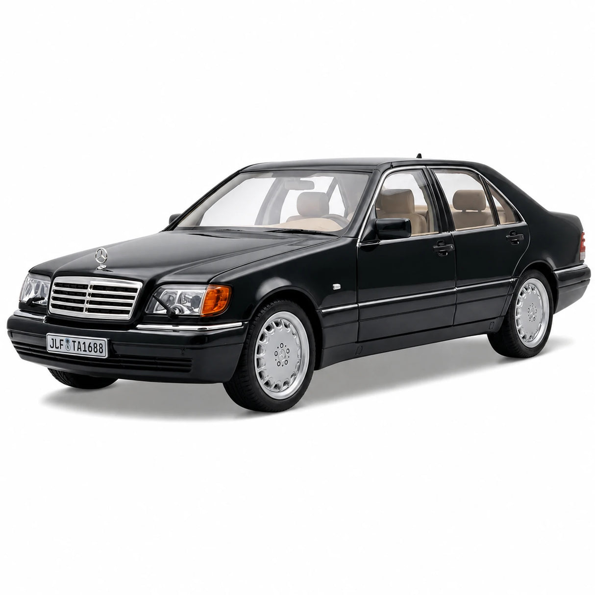 [TOY] 1:24 Mercedes-Benz 1991 600 SEL noir voiture miniature Die-Cast