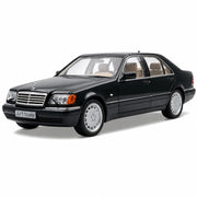 Mercedes-Benz 1991 600 SEL noir 1:24 – voiture miniature en métal moulé pour exposition