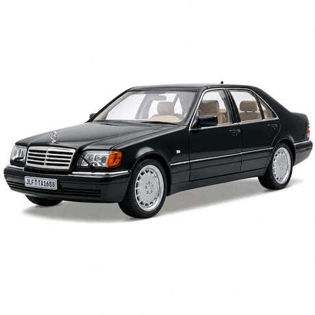 [TOY] 1:24 Mercedes-Benz 1991 600 SEL Black Model Car Die-Cast