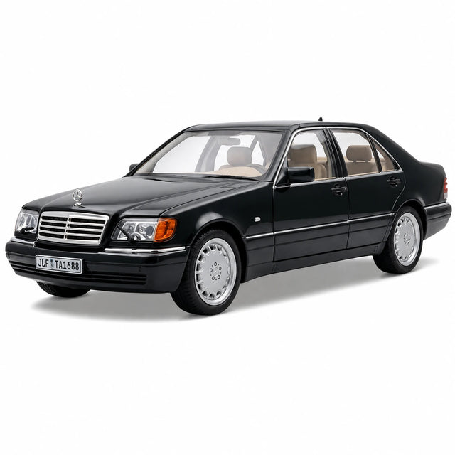 [TOY] 1:24 Mercedes-Benz 1991 600 SEL noir voiture miniature Die-Cast