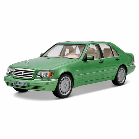 [TOY] 1:24 Mercedes-Benz 1991 600 SEL Green Model Car Die-Cast