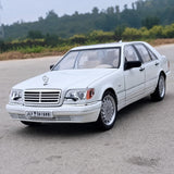 [TOY] 1:24 Mercedes-Benz 1991 600 SEL White Model Car Die-Cast