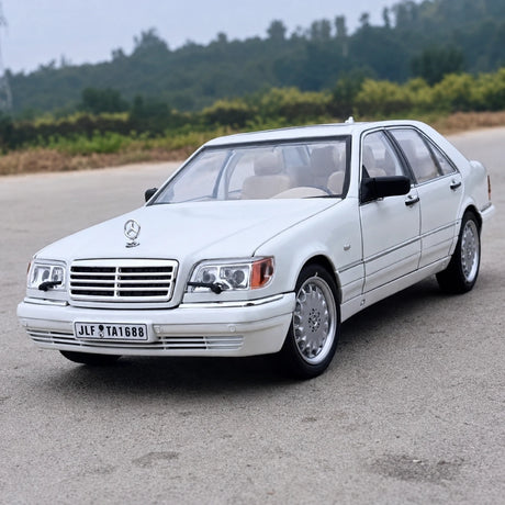 [TOY] 1:24 Mercedes-Benz 1991 600 SEL White Model Car Die-Cast