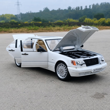 [TOY] 1:24 Mercedes-Benz 1991 600 SEL White Model Car Die-Cast