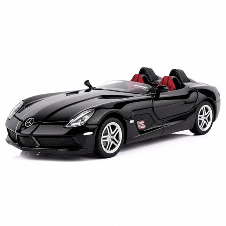 [TOY] 1:24 Mercedes-Benz 2009 SLR Stirling Moss nero modellino di auto Die-Cast