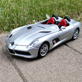 [TOY] 1:24 Mercedes-Benz 2009 SLR Stirling Moss Silver Model Car Die-Cast