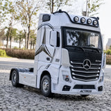 [TOY] 1:24 Mercedes-Benz 2012 Actros White Model Car Die-Cast