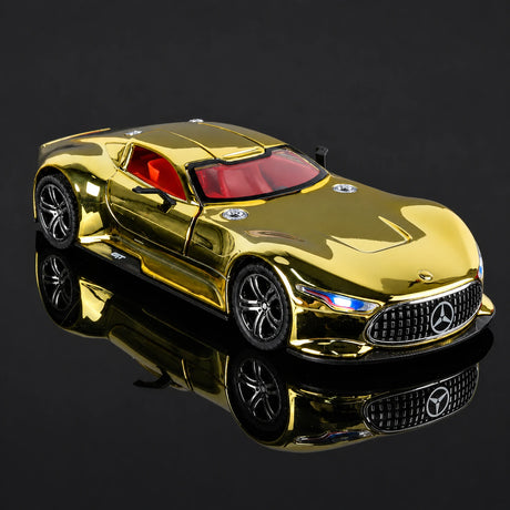 [TOY] 1:24 Mercedes-Benz 2013 AMG Vision Gran Turismo Gold Model Car Die-Cast