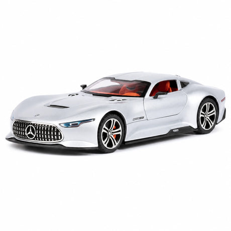 [TOY] 1:24 Mercedes-Benz 2013 AMG Vision Gran Turismo argento modellino di auto Die-Cast