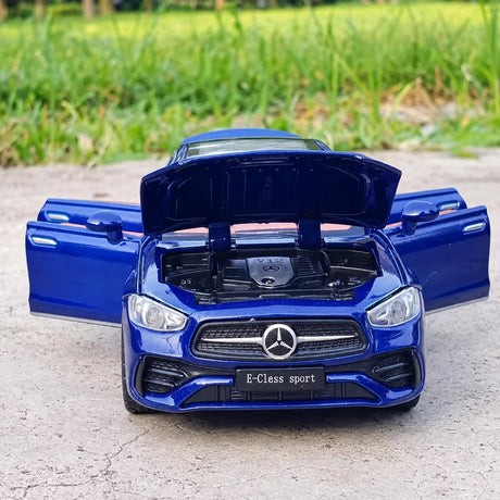 [TOY] 1:24 Mercedes-Benz 2017 E400 C238 Blue Model Car Die-Cast