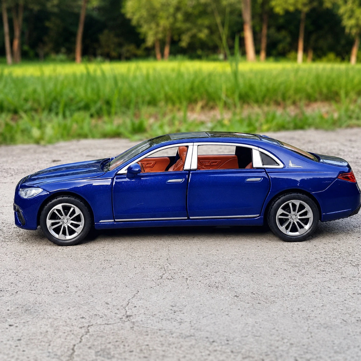 [TOY] 1:24 Mercedes-Benz 2017 E400 C238 Blue Model Car Die-Cast