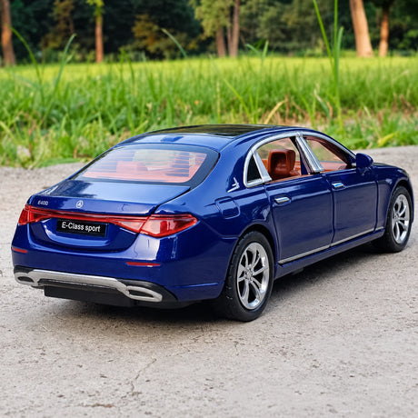 [TOY] 1:24 Mercedes-Benz 2017 E400 C238 Blue Model Car Die-Cast
