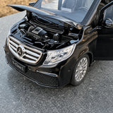 [TOY] 1:24 Mercedes-Benz 2018 V260L musta pienoismalli Die-Cast