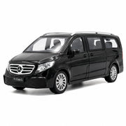 Mercedes-Benz 2018 V260L musta 1:24 – painevalettu pienoismalli esillepanoon