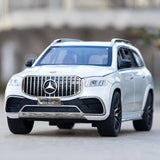 [TOY] 1:24 Mercedes-Benz 2020 GLS63 White Model Car Die-Cast