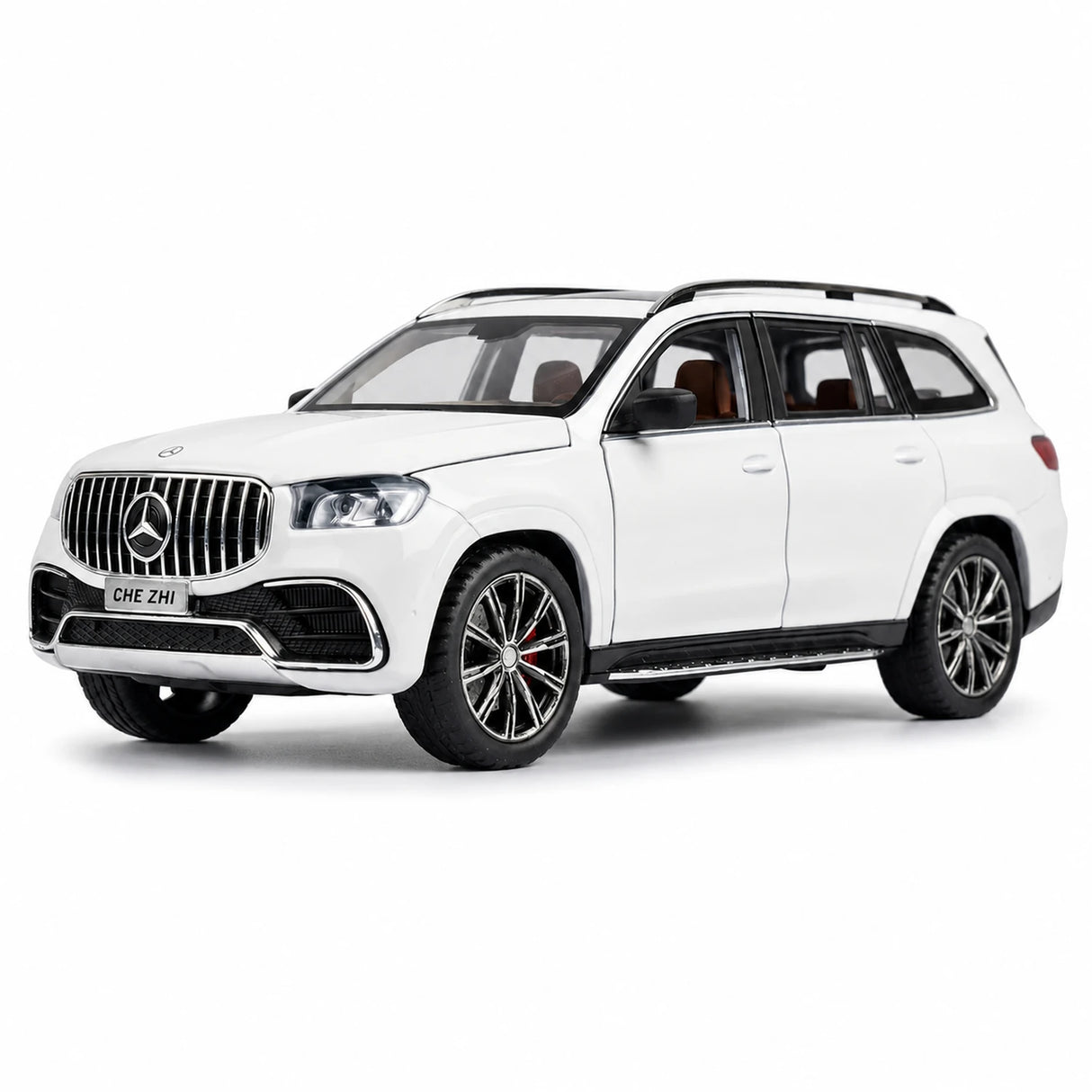 [TOY] 1:24 Mercedes-Benz 2020 GLS63 White Model Car Die-Cast