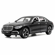 Mercedes-Benz 2020 S400L musta 1:24 – painevalettu pienoismalli esillepanoon