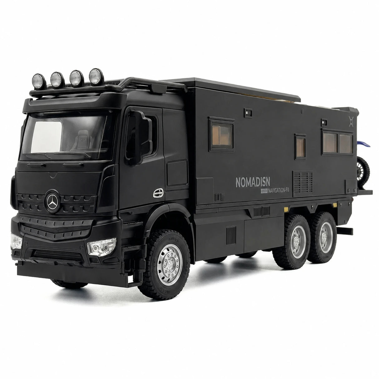 Mercedes- Arocs 2022 Nomadism Navigator F II Black 1:24 – Model wyświetlacza odlewany z odlewu