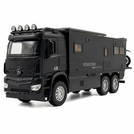 [TOY] 1:24 Mercedes-Arocs 2022 Nomadism Navigator F II nero modellino di auto Die-Cast