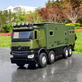 [TOY] 1:24 Mercedes-Arocs 2022 Nomadism Navigator F II Green Model Car Die-Cast