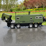 [TOY] 1:24 Mercedes-Arocs 2022 Nomadism Navigator F II Green Model Car Die-Cast