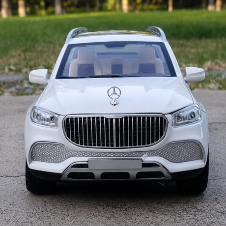 Mercedes-Maybach 2021 GLS600 1:24 bianco nero – modello espositivo in pressofuso