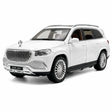 Mercedes-Maybach 2021 GLS600 Mustavalkoinen 1:24 – Valuvalettu näyttömalli