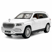 Mercedes-Maybach 2021 GLS600 nero bianco 1:24 – modellino auto in metallo pressofuso da esposizione