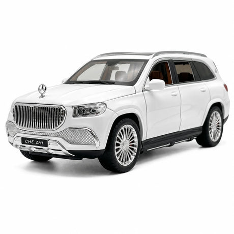 Mercedes-Maybach 2021 GLS600 1:24 bianco nero – modello espositivo in pressofuso